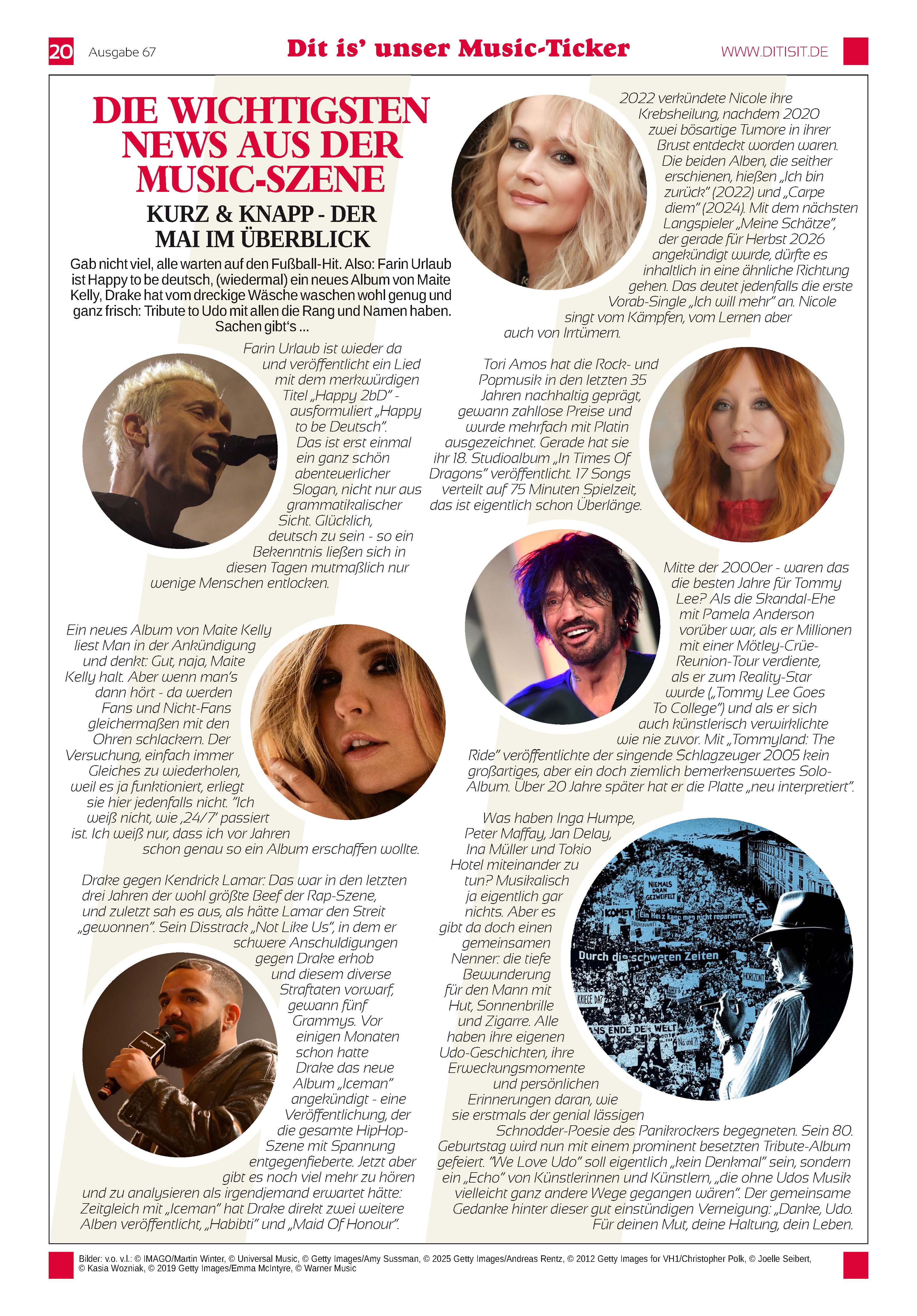 Dit is’ unser Music-Ticker