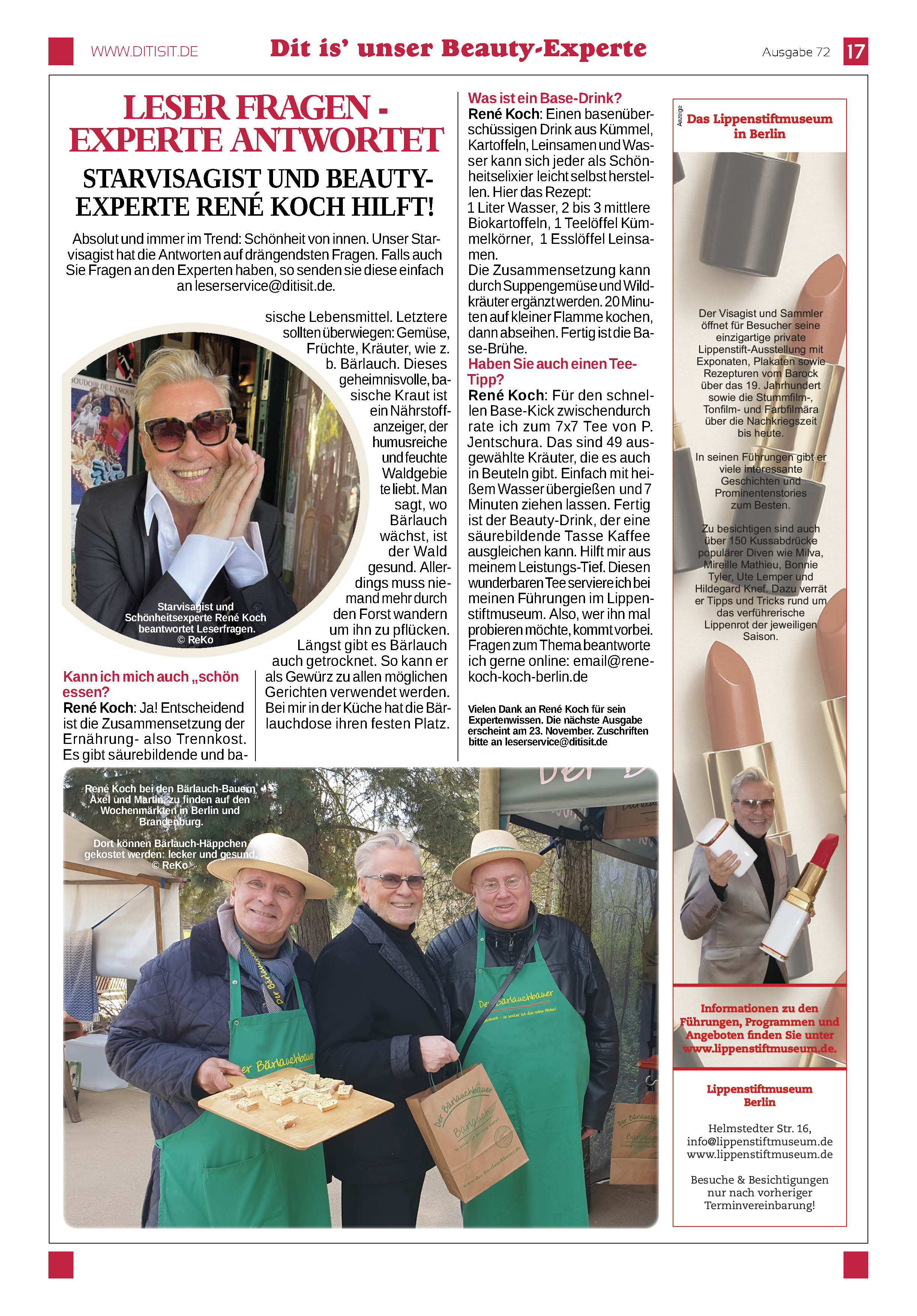 Dit is’ unser Beauty-Experte