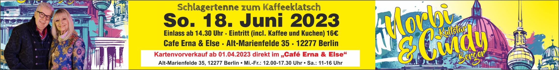 Werbung Kaffeeklatsch mit Cindy Berger & Norbi